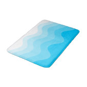 Tapis De Bain Turquoise Wavey Grille de bain moderne (Angle)