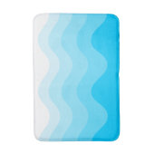 Tapis De Bain Turquoise Wavey Grille de bain moderne (Devant (Vertical))