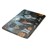 Tapis De Bain Tuxedo Chat Halloween Éffrayant (Angle)