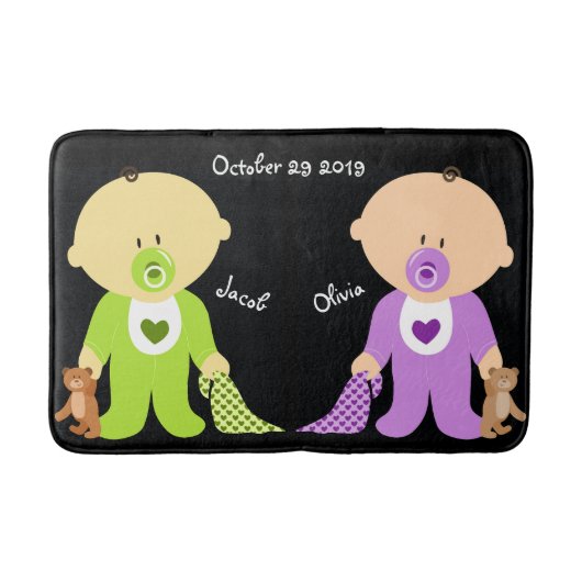 Tapis De Bain Twins Baby Bath Mat (Devant)