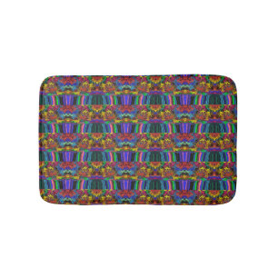 Tapis De Bain Twirlers colorés Abstraits / Poussés / Demi-Pots /