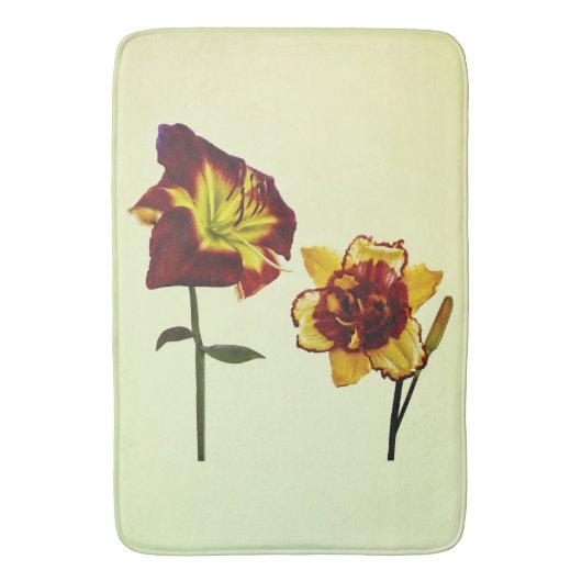 Tapis De Bain Two Daylilies having a Chat (devant Vertical)
