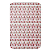 Tapis De Bain Two Red Cherries Illustration | Cute Fruit Art  (devant Vertical)