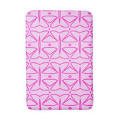 Tapis De Bain Two Toned Pink Pattern Bath Mat (Devant (Vertical))