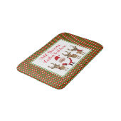 Tapis De Bain Typographie de Noël Plaid sur mesure Père Noël (Angle)