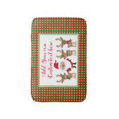 Tapis De Bain Typographie de Noël Plaid sur mesure Père Noël (Devant (Vertical))