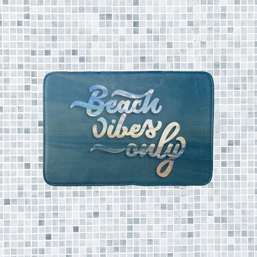 Tapis De Bain Typographie de Sunset Beach Vibes