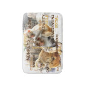 Tapis De Bain Typographie des singes mignons (Devant (Vertical))