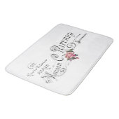 Tapis De Bain Typographie Vintage gravée (Angle)