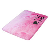 Tapis De Bain Ultime fourrure Faux Rose Chaud (Angle)