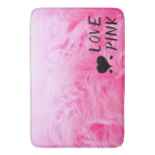 Tapis De Bain Ultime fourrure Faux Rose Chaud (devant Vertical)