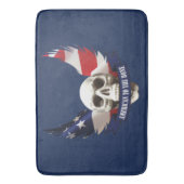 Tapis De Bain Un Américain au crâne os (devant Vertical)