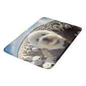 Tapis De Bain Un ami heureux et leurs amis (Angle)