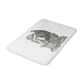 Tapis De Bain Un ange endormi sur la pierre (Angle)