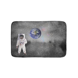 Tapis De Bain Un astronaute dans l'espace extra-atmosphérique re