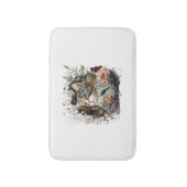 Tapis De Bain Un beau chat AVEC bouquet de roses pour l'amour du (Devant (Vertical))