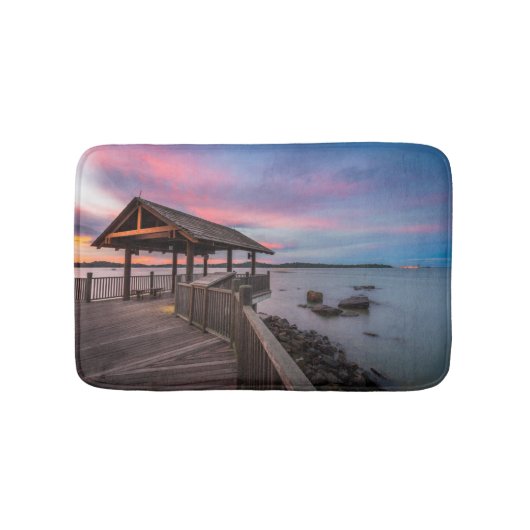 Tapis De Bain Un beau coucher du soleil (Devant)
