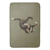 Tapis De Bain Un chat japonais attrape une grenouille (devant Vertical)