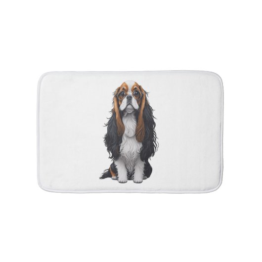 Tapis De Bain Un chien mignon, le roi Charles Spaniel (Devant)