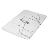 Tapis De Bain Un colibri sur un bâton (Angle)