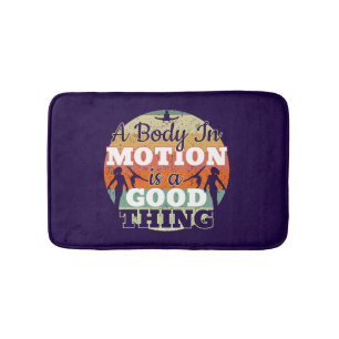 Tapis De Bain Un corps en mouvement - Mentalité de gymnastique f