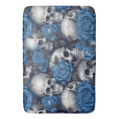 Tapis De Bain Un crâne et une série Rose 12 (devant Vertical)