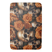 Tapis De Bain Un crâne et une série Rose 9 (devant Vertical)