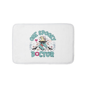 Tapis De Bain Un docteur Éffrayant, médecin d'halloween mignon, 