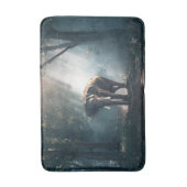 Tapis De Bain Un éléphant asiatique dans un défrichement éclairé (Devant (Vertical))