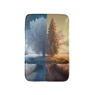 Tapis De Bain Un jour en hiver
