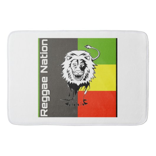Tapis De Bain Un Mat-Bain De Nation Reggae (Gris) (Devant)
