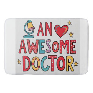 Tapis De Bain Un médecin génial. Cadeau de remerciement