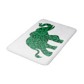 Tapis De Bain un mignon éléphant composé de shamrocks (Angle)