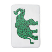 Tapis De Bain un mignon éléphant composé de shamrocks (Devant (Vertical))