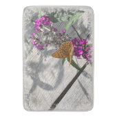 Tapis De Bain Un papillon jaune (devant Vertical)