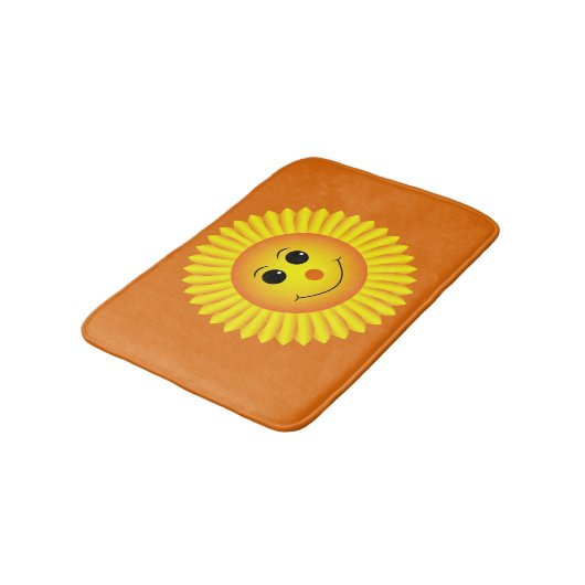 Tapis De Bain Un soleil souriant (Angle)