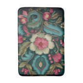 Tapis De Bain un tapis brodé de fleurs (Devant (Vertical))