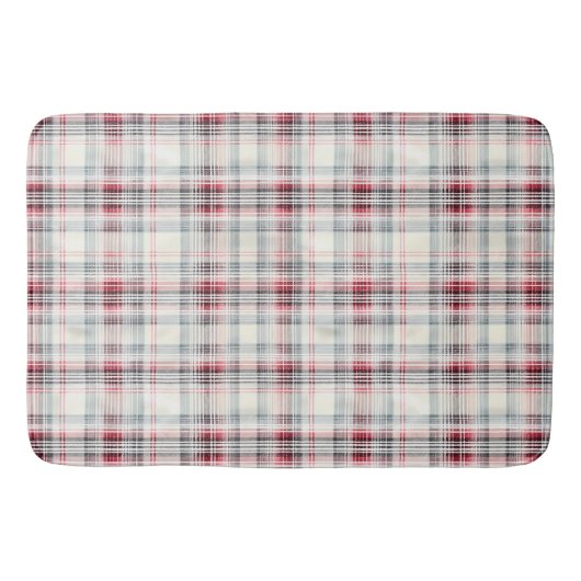 Tapis De Bain Un Tartan de Noël Floral Design Series #24 (Devant)