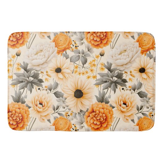 Tapis De Bain Une conception de série florale d'automne 1 (Devant)