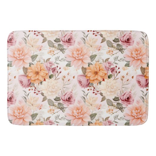 Tapis De Bain Une conception de série florale d'automne 2 (Devant)