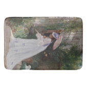 Tapis De Bain Une dame dans un jardin qui soigne ses fleurs avec (Devant)