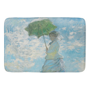 Tapis De Bain Une femme avec un parasol Claude Monet