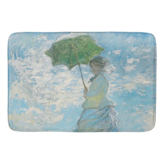 Tapis De Bain Une femme avec un parasol Claude Monet (Devant)