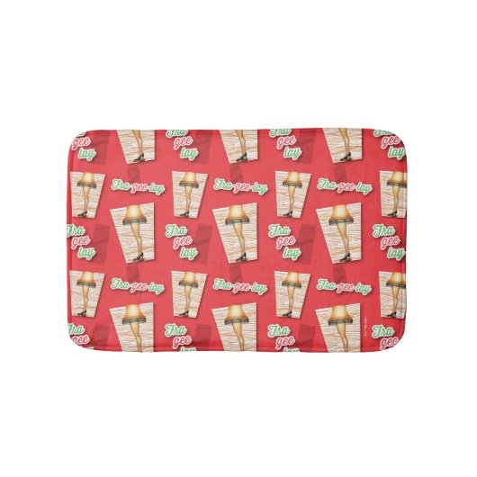 Tapis De Bain Une histoire de Noël | Motif de lampes à lèvres (Devant)