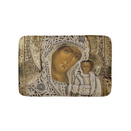 Tapis De Bain Une icône montrant la Vierge de Kazan (Devant)
