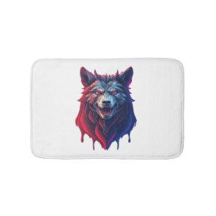 Tapis De Bain Une illustration détaillée face diabolique ninja w