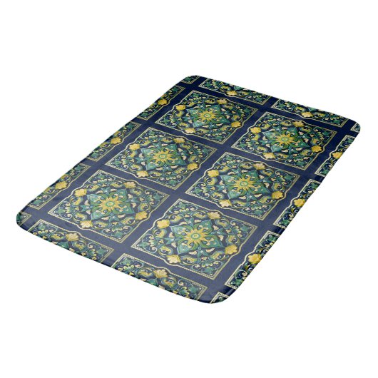Tapis De Bain 💛💚💙 Une œuvre d'art unique en azulejos (Angle)
