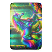 Tapis De Bain Unicorne arc-en-ciel (devant Vertical)