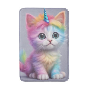 Tapis De Bain Unicorne arc-en-ciel Kitten