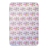 Tapis De Bain Unicorne avec Motif Floral Crown & Butterflies (devant Vertical)
